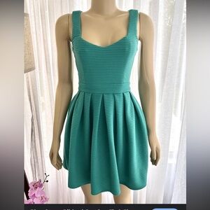 L'ATISTE Strappy Teal Dress